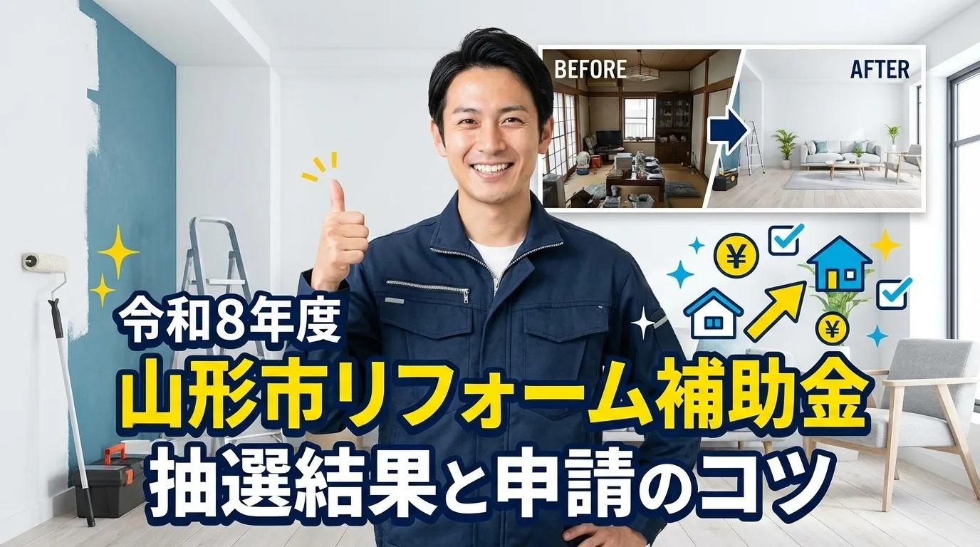 令和8年度山形市リフォーム補助金の抽選結果と申請のコツ