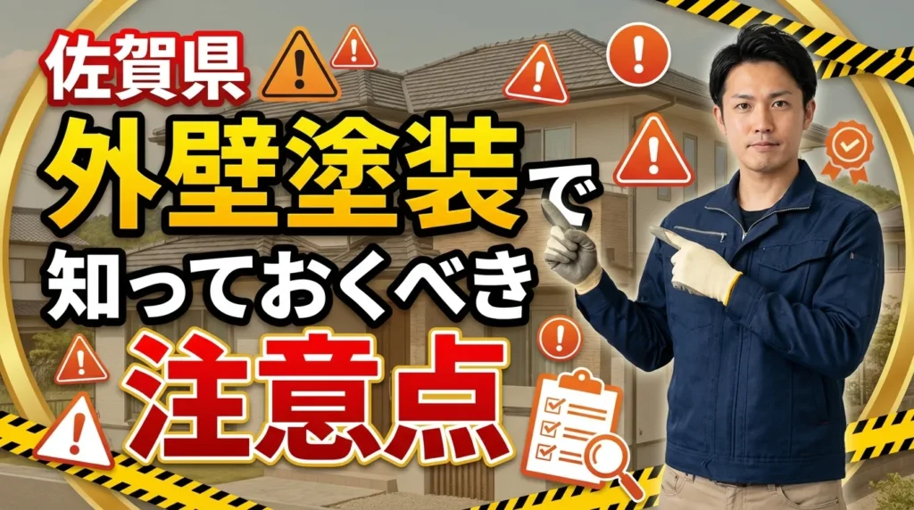 佐賀県の外壁塗装で知っておくべき注意点
