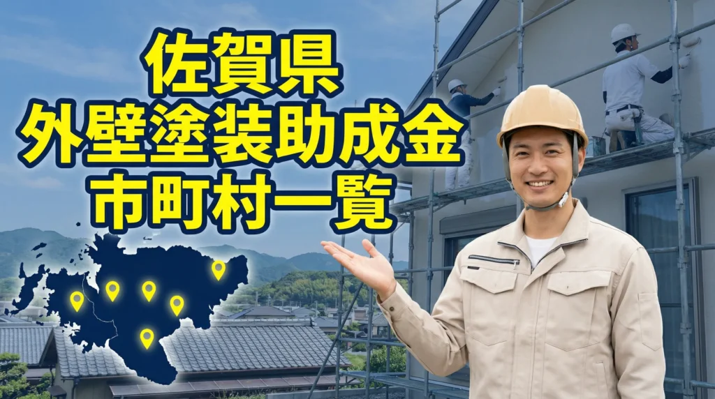 佐賀県内で外壁塗装助成金が利用できる市町村一覧