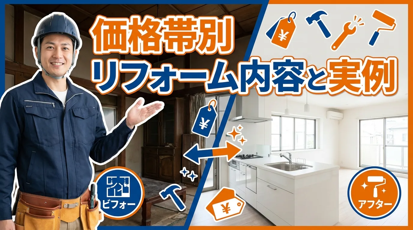 価格帯別リフォーム内容と実例