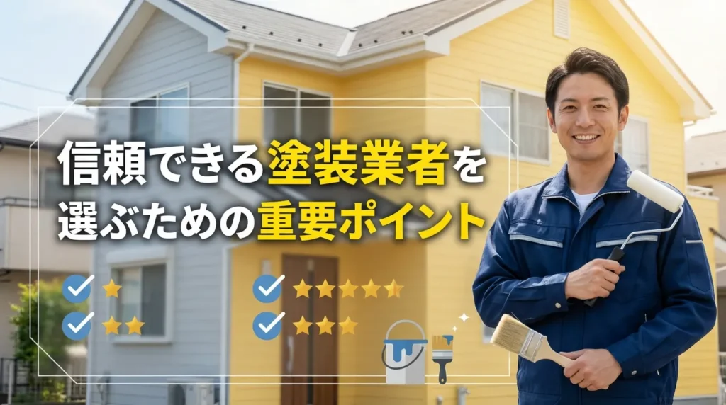 信頼できる塗装業者を選ぶための重要ポイント