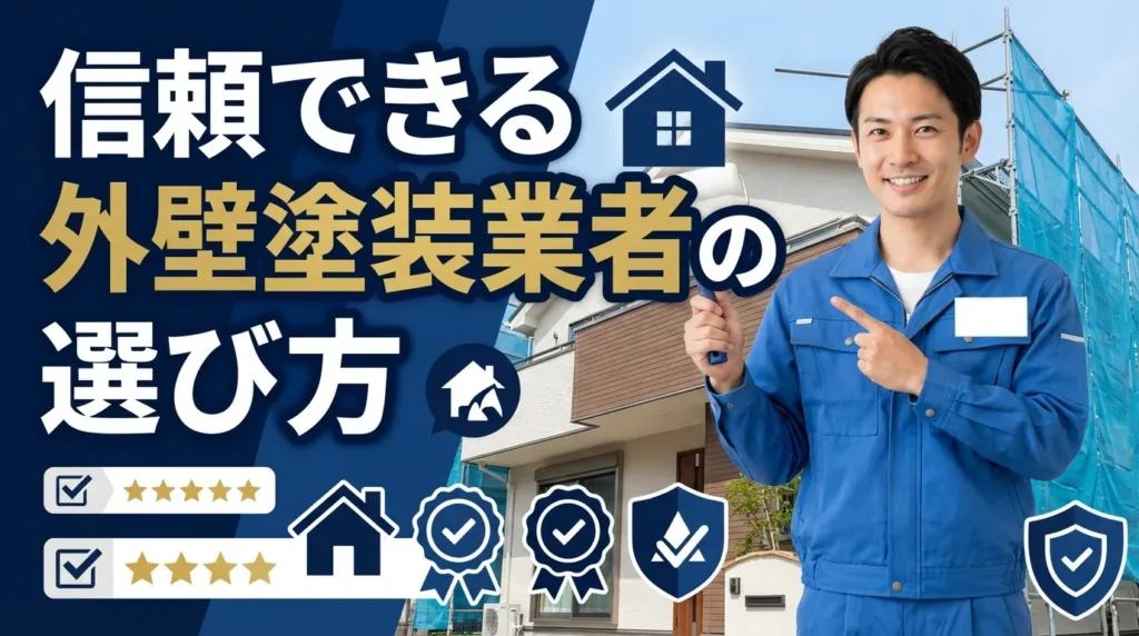 信頼できる外壁塗装業者の選び方