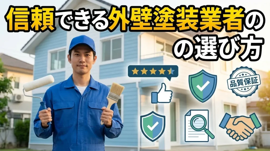 信頼できる外壁塗装業者の選び方