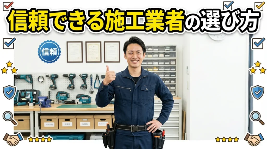 信頼できる施工業者の選び方