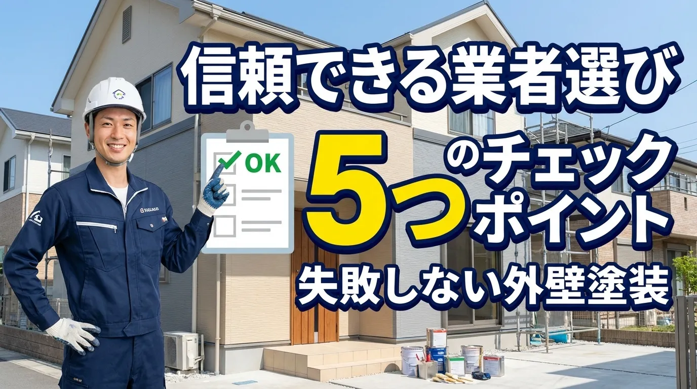 信頼できる施工業者を選ぶための5つのチェックポイント