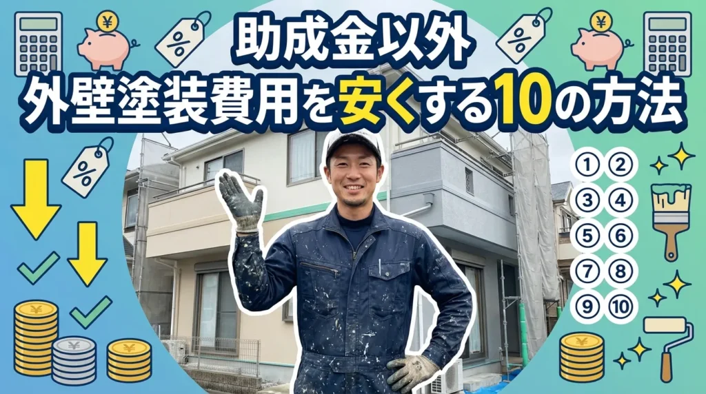 助成金以外で和歌山県の外壁塗装費用を大幅に削減する10の方法