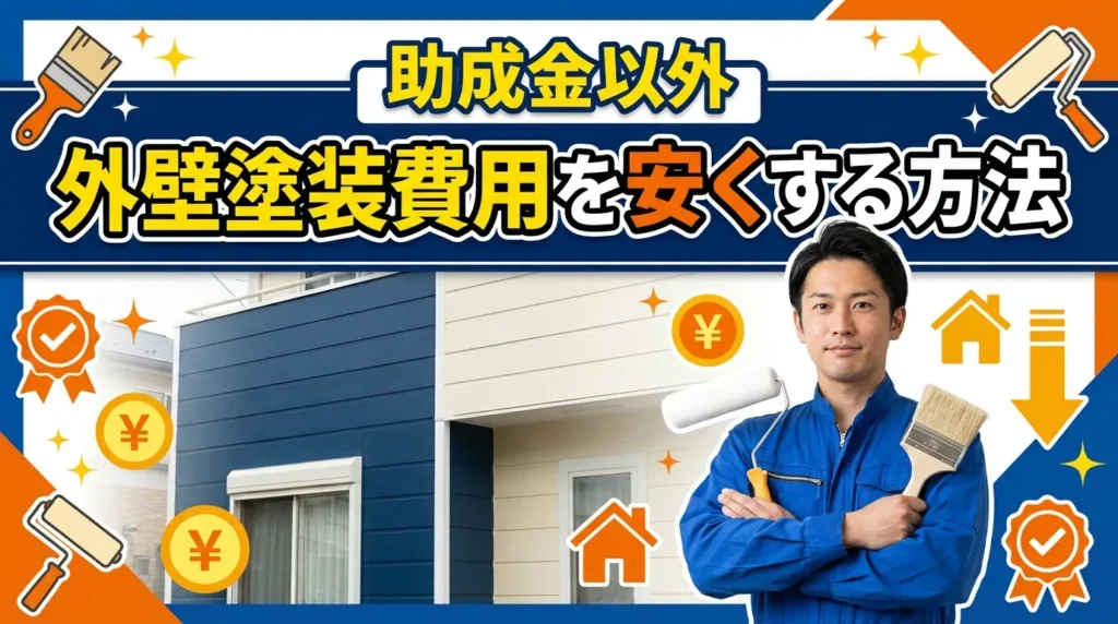 助成金以外で奈良県の外壁塗装費用を抑える実践的な方法