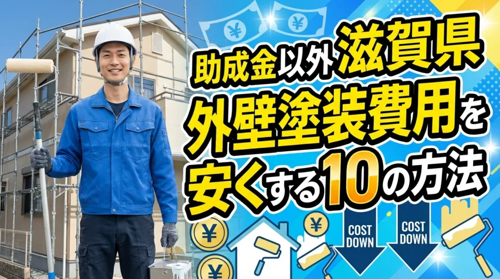 助成金以外で滋賀県の外壁塗装費用を抑える10の方法
