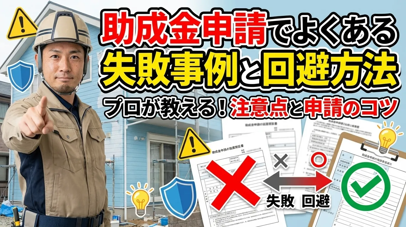 助成金申請でよくある失敗事例と回避方法