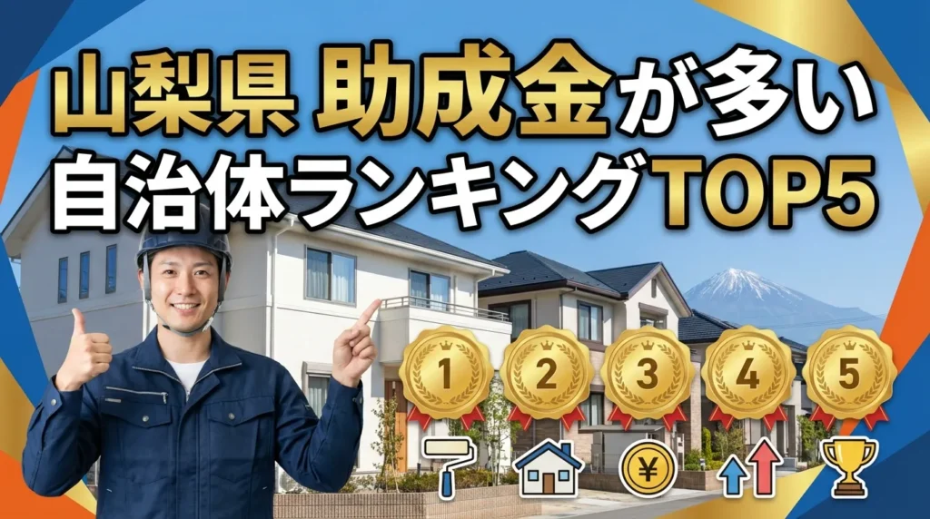 助成金額が多い順ランキング｜山梨県内トップ5