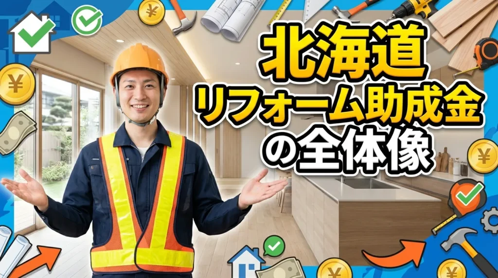 北海道で利用できるリフォーム助成金の全体像