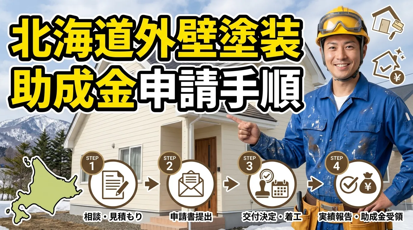 北海道で外壁塗装助成金を申請する流れと手順