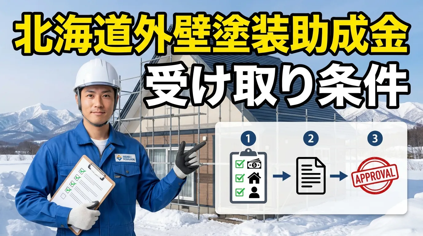 北海道の外壁塗装助成金を受け取るための条件