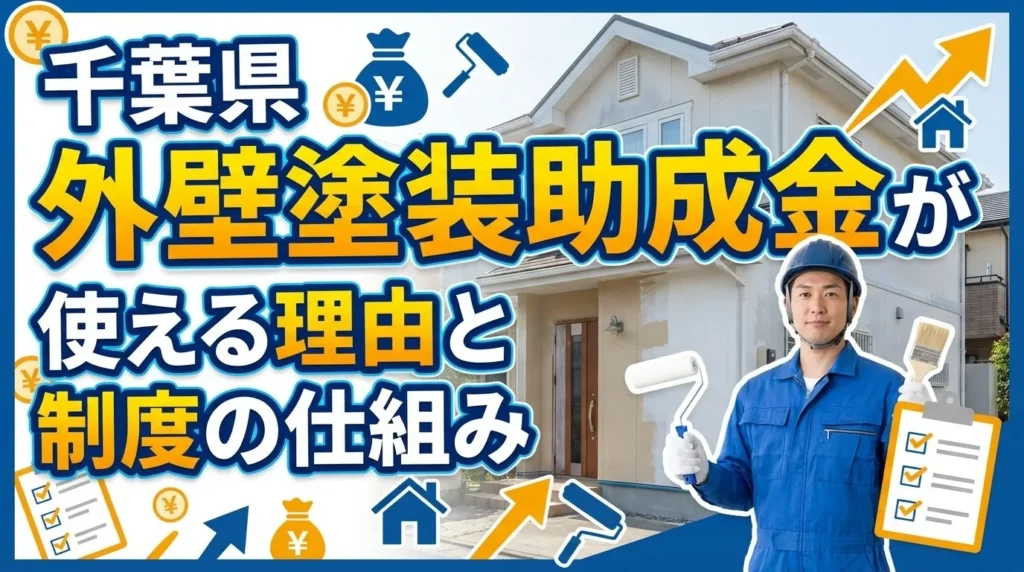 千葉県で外壁塗装に助成金が使える理由と制度の仕組み