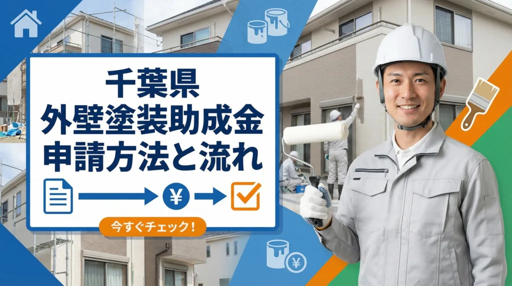 千葉県で外壁塗装助成金を申請する方法と流れ