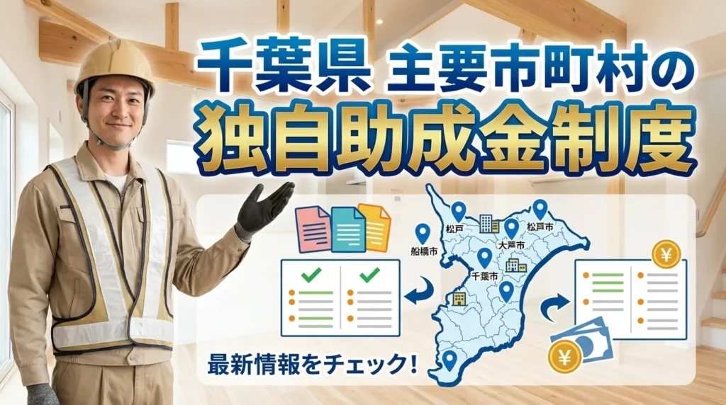 千葉県内主要市町村の独自助成金制度
