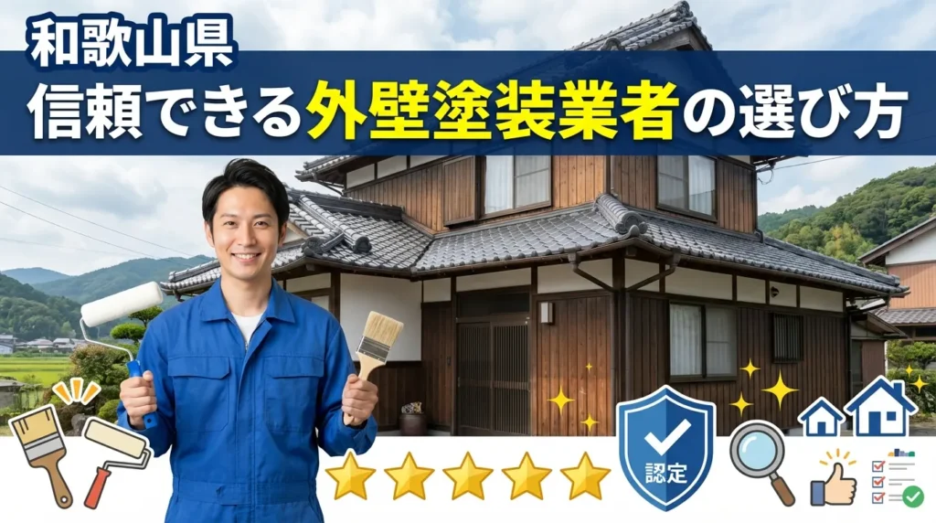 和歌山県で信頼できる外壁塗装業者の選び方