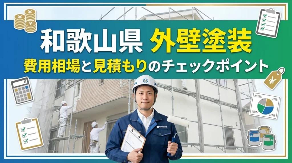 和歌山県の外壁塗装費用相場と見積もりのチェックポイント