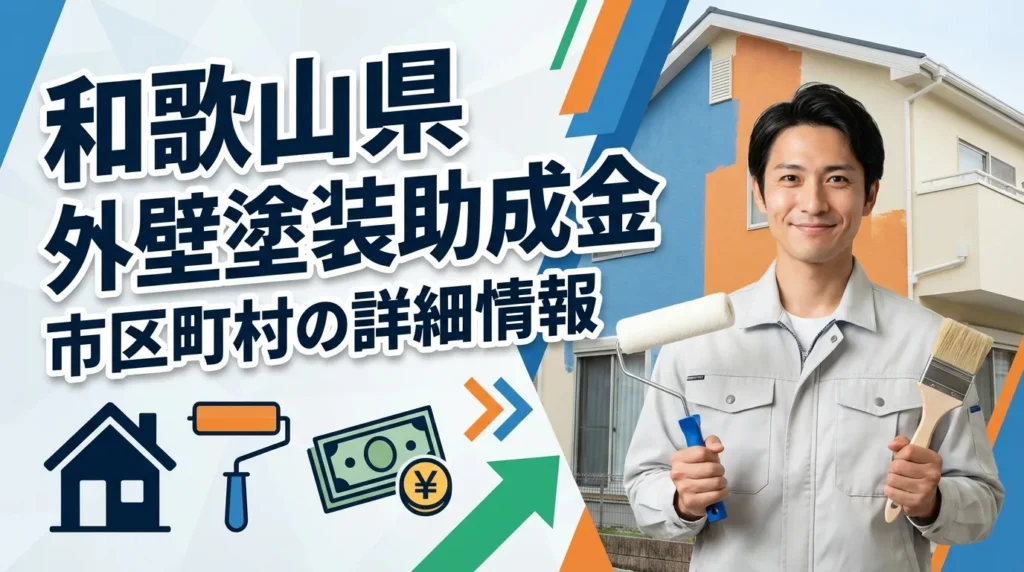 和歌山県内で外壁塗装助成金が利用できる市区町村の詳細情報