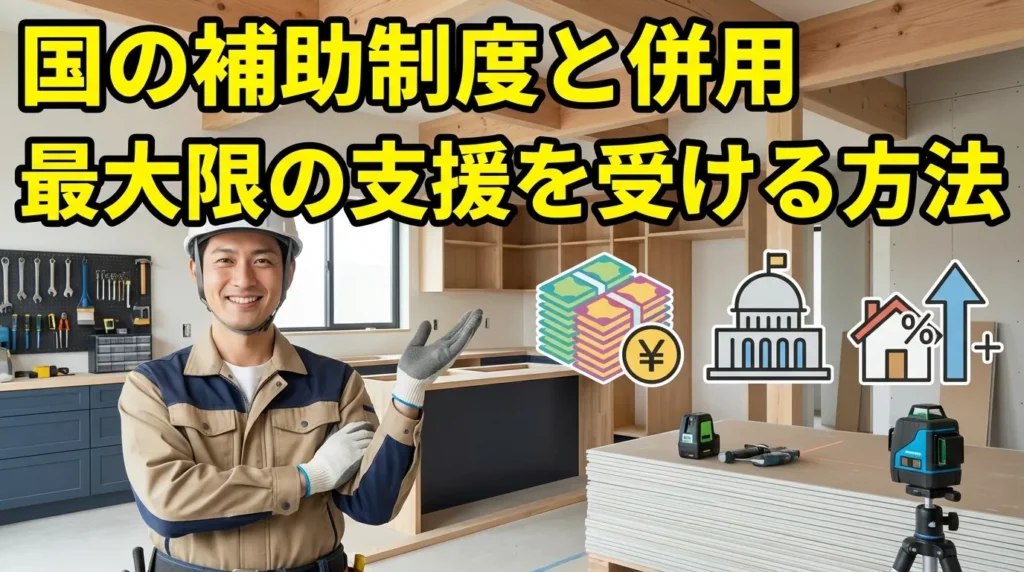 国の補助制度との併用で最大限の支援を受ける方法