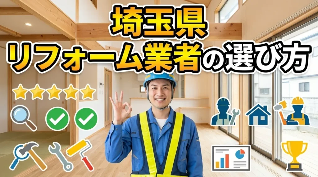 埼玉県のリフォーム業者の選び方
