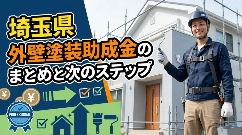 埼玉県の外壁塗装助成金のまとめと次のステップ
