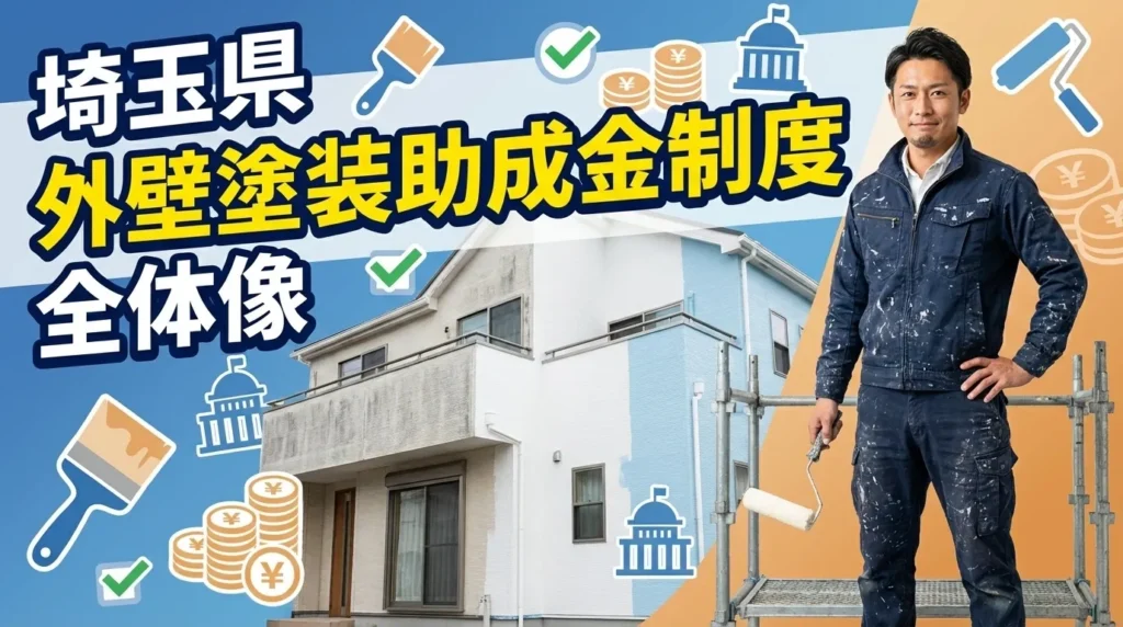 埼玉県の外壁塗装助成金制度の全体像