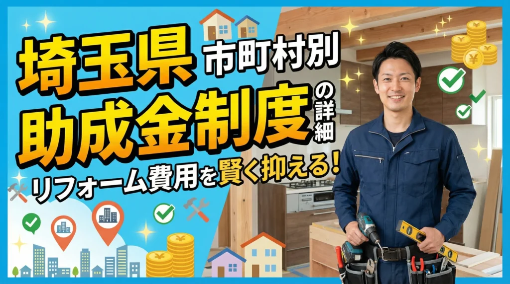 埼玉県内市町村別の助成金制度詳細