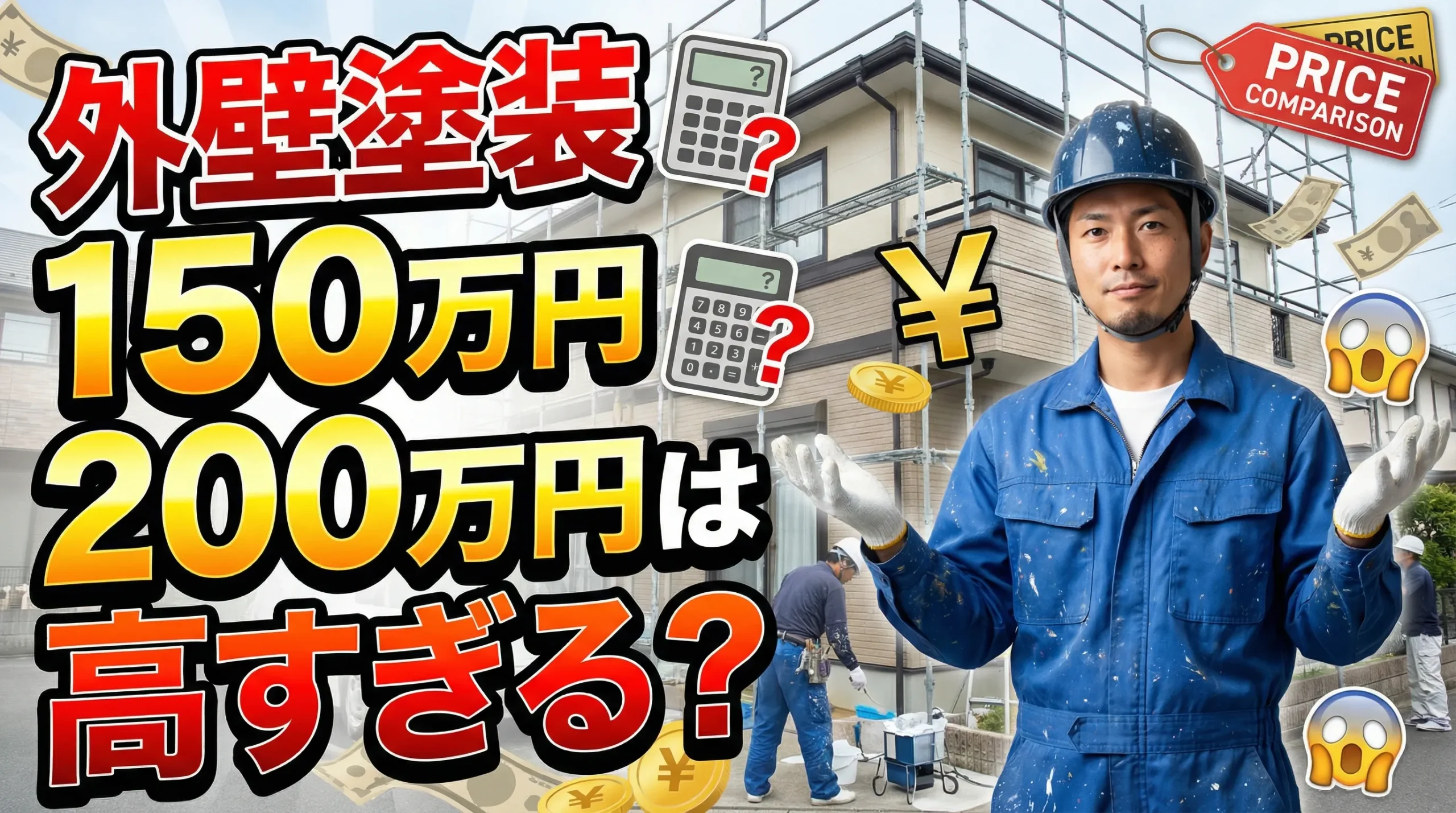 外壁塗装で150万円、200万円の見積もりは高すぎるのか