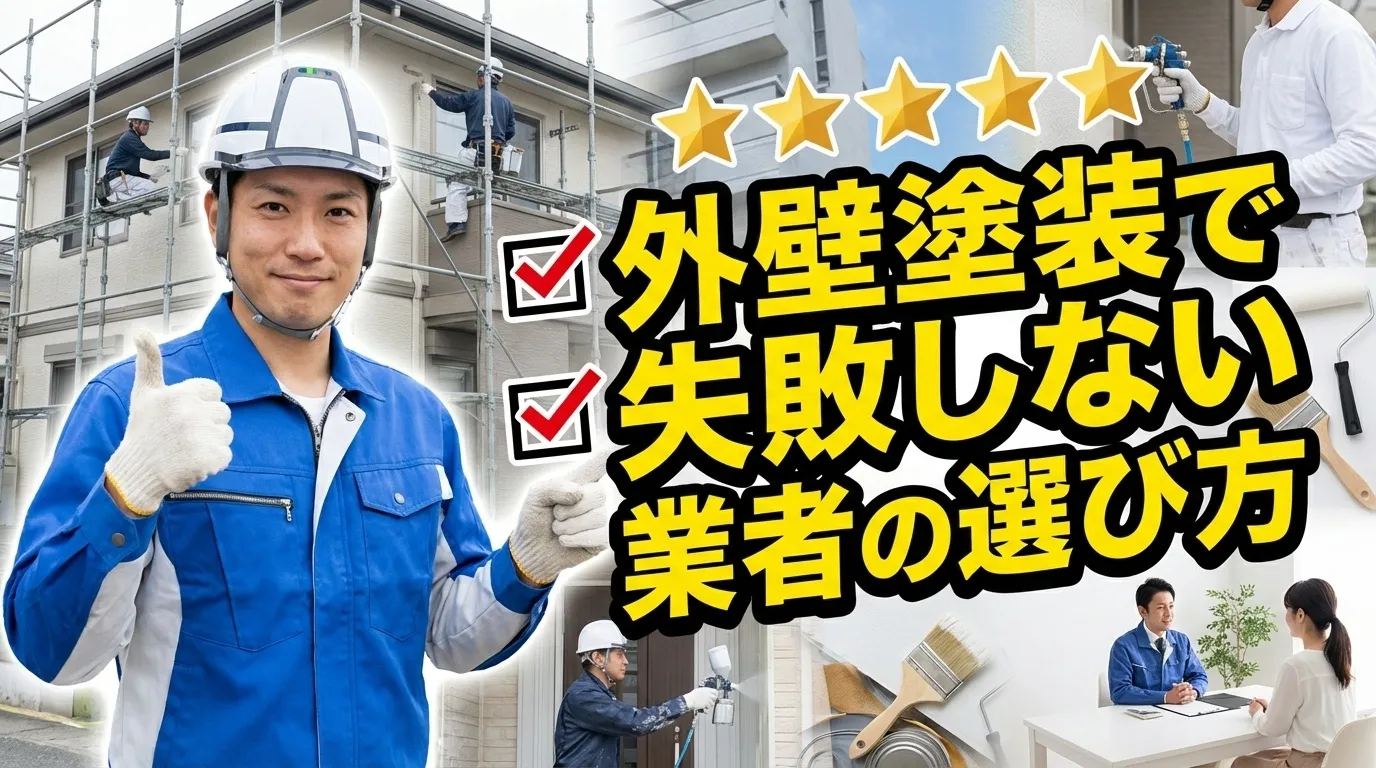 外壁塗装で失敗しないための業者選びの鉄則
