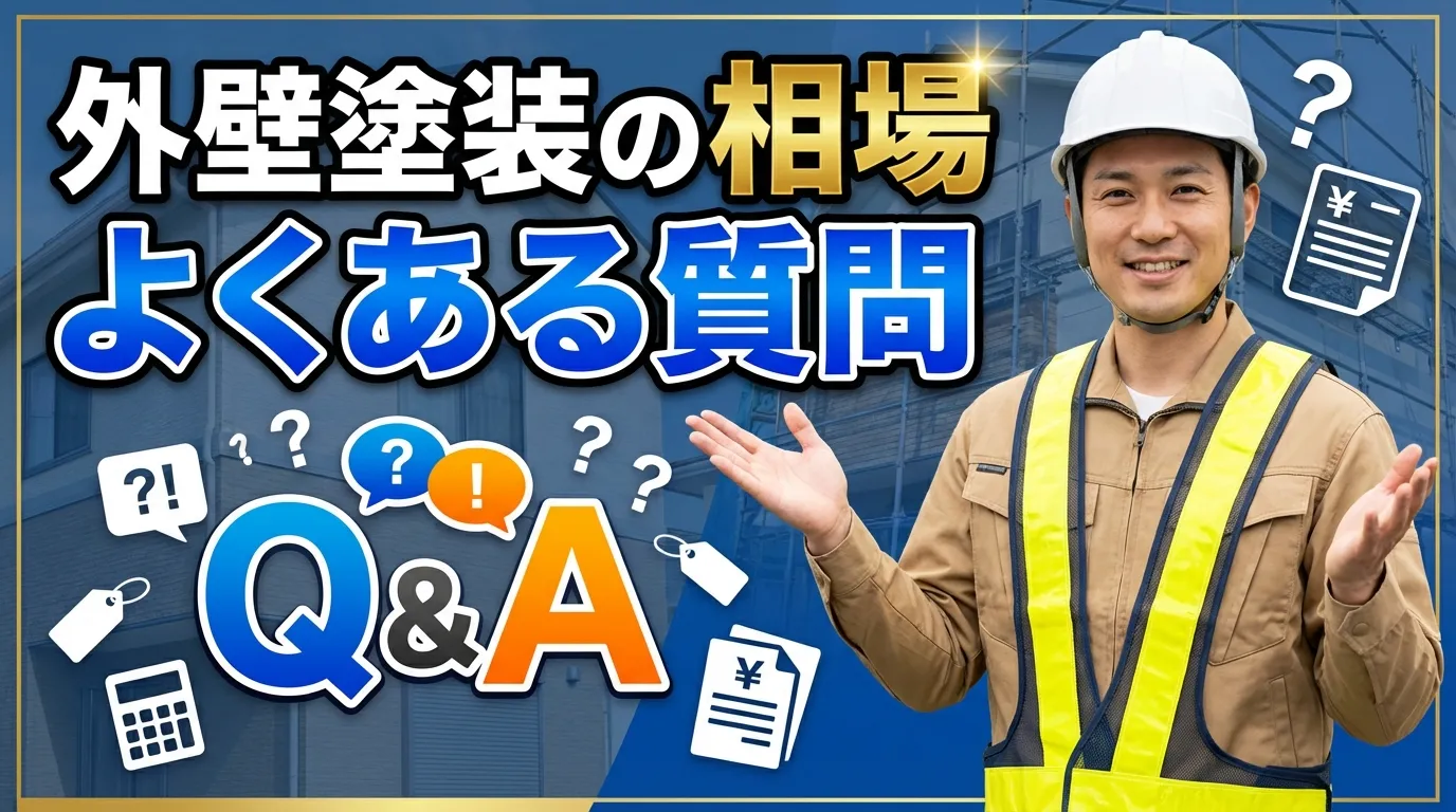 外壁塗装の相場に関するよくある質問