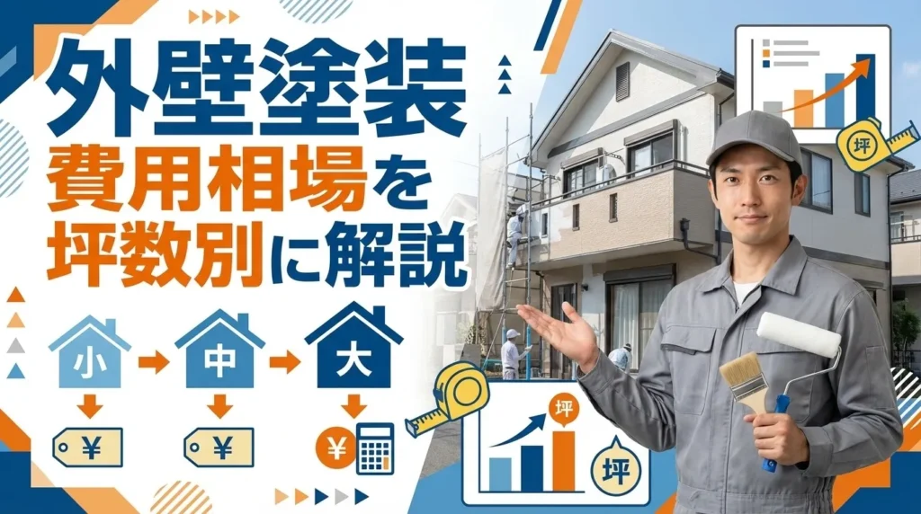 外壁塗装の費用相場を坪数別に解説