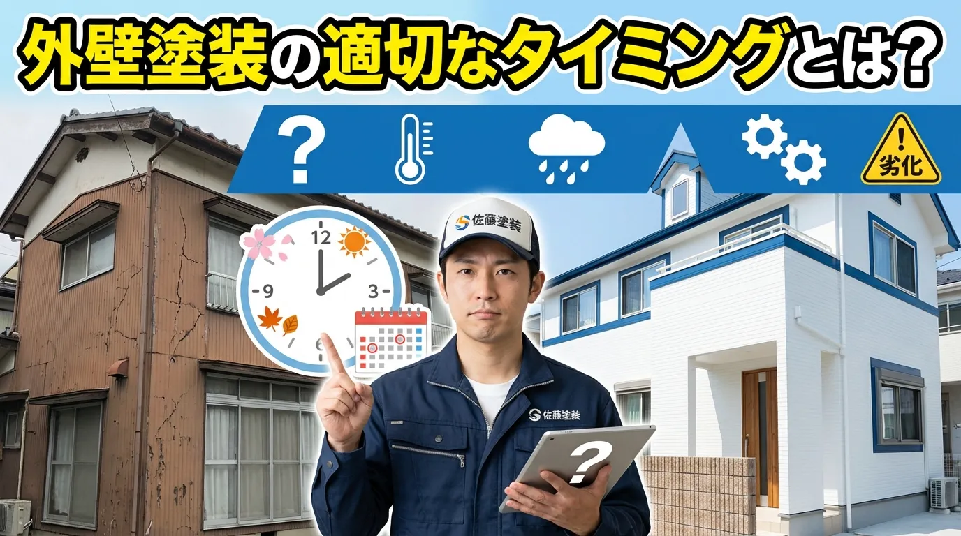 外壁塗装の適切なタイミングとは？