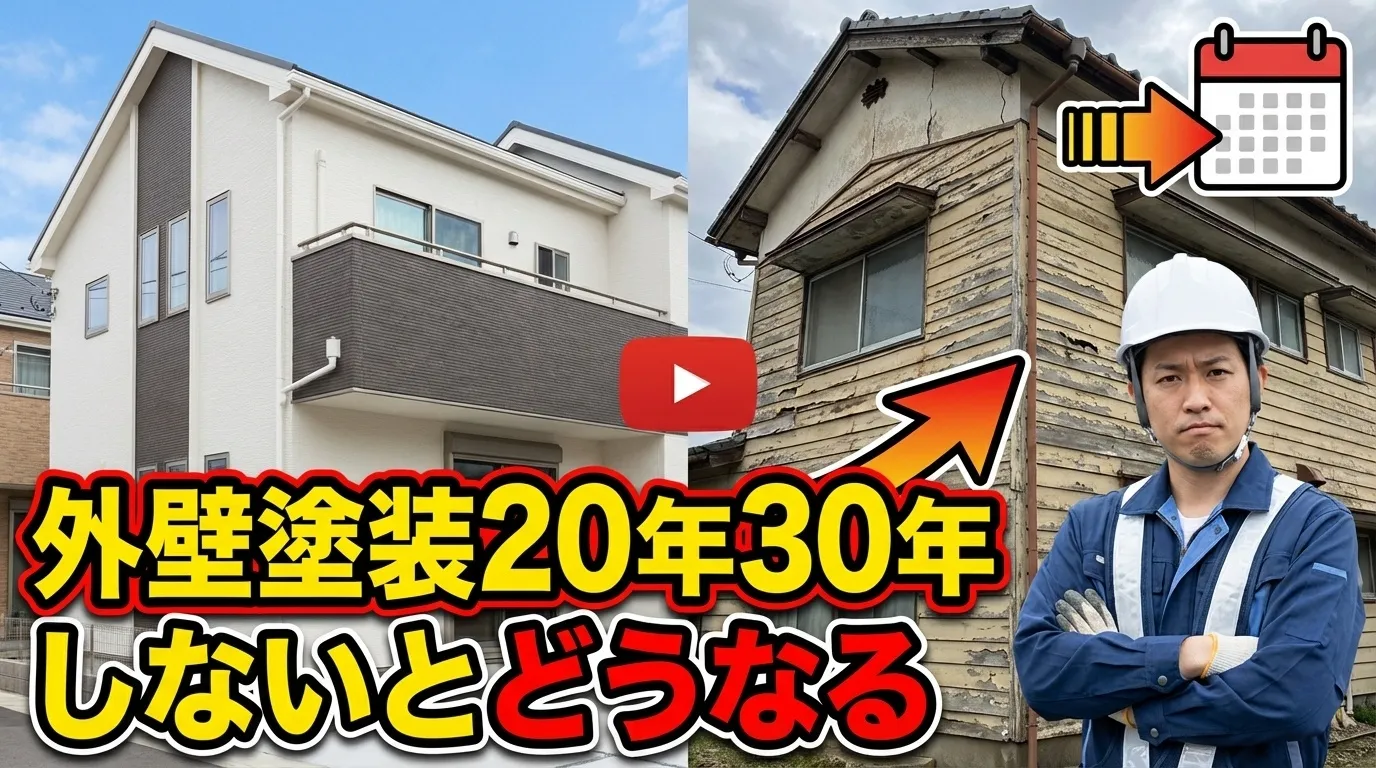 外壁塗装を20年、30年しないとどうなるのか