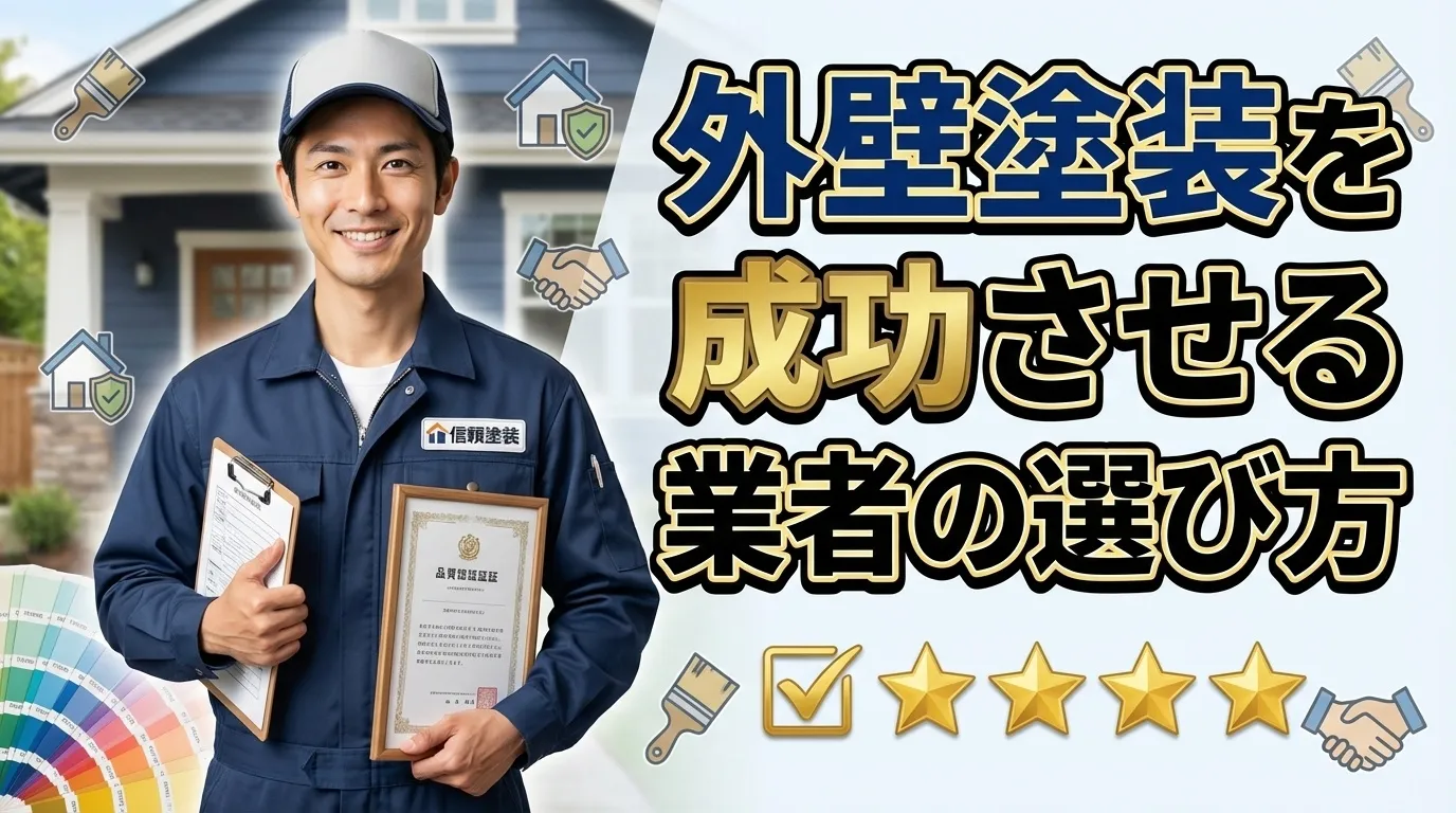 外壁塗装を成功させるための業者選びの極意