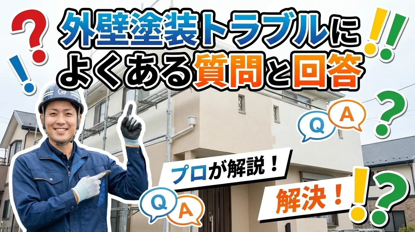 外壁塗装トラブルに関するよくある質問と回答