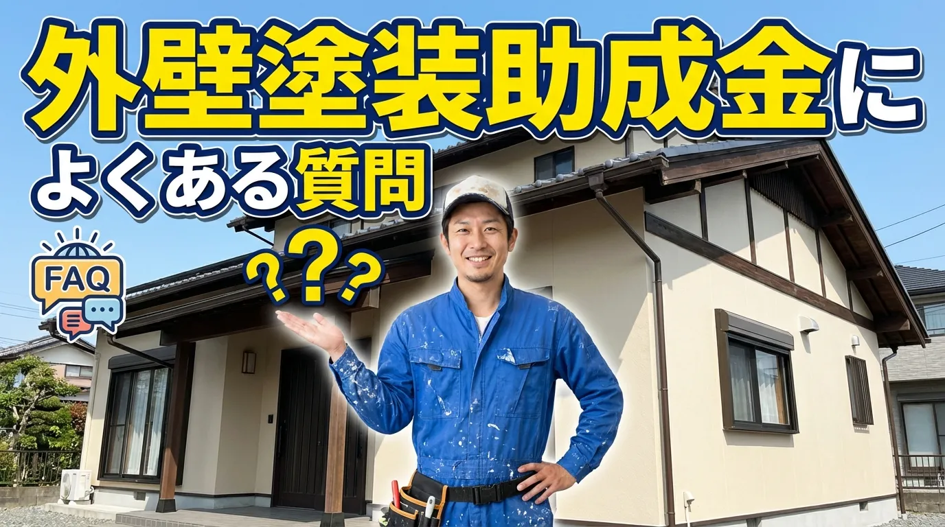 外壁塗装助成金に関するよくある質問
