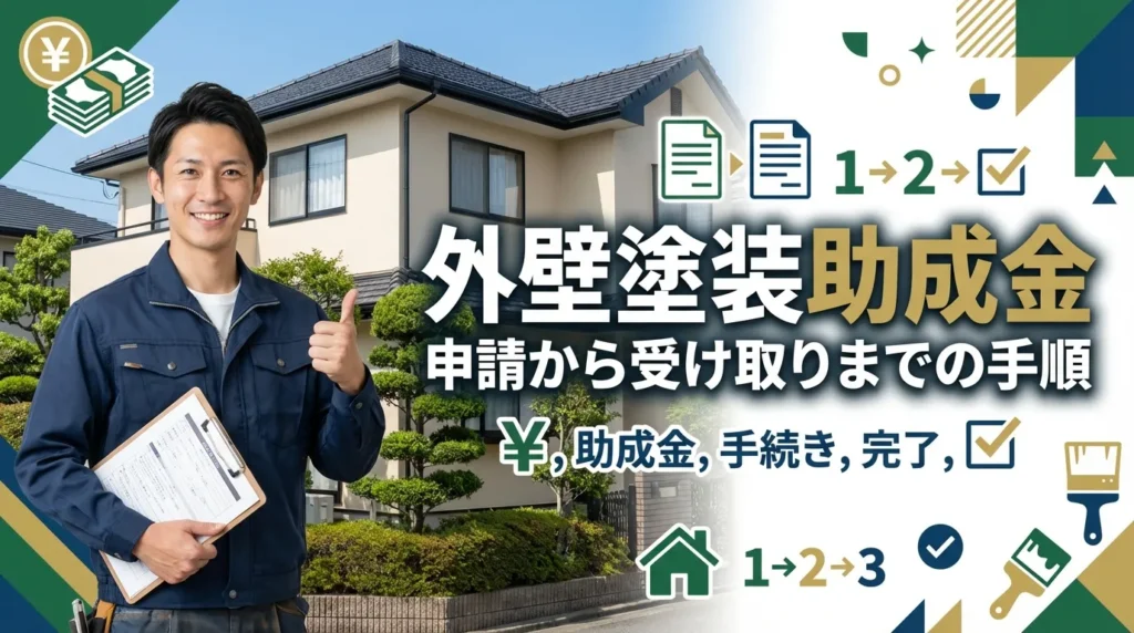 外壁塗装助成金の申請から受け取りまでの完全手順