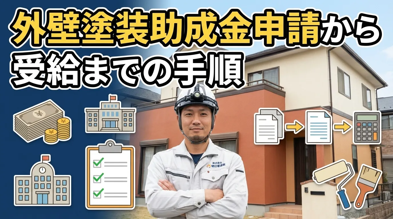 外壁塗装助成金の申請から受給までの完全手順