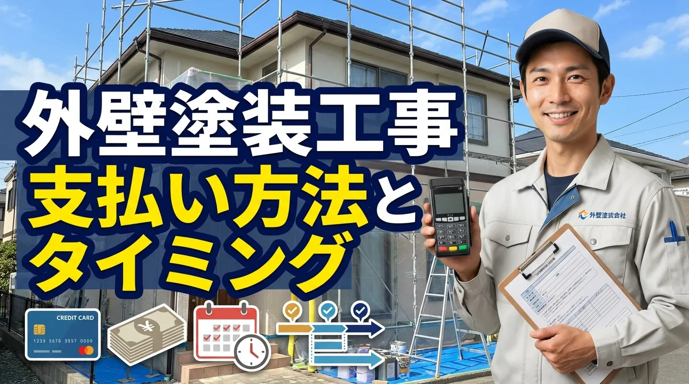外壁塗装工事の支払い方法と適切なタイミング