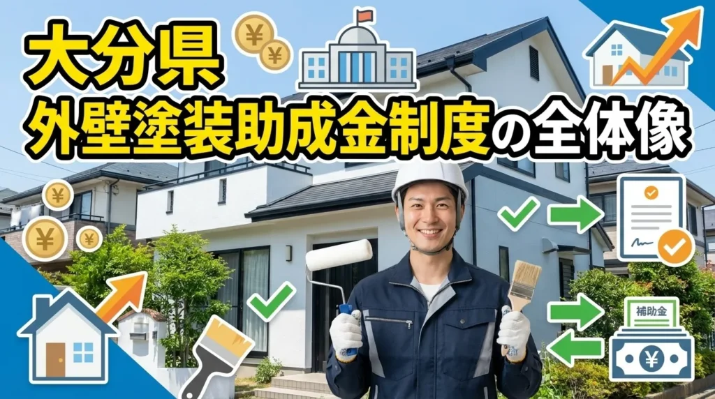 大分県の外壁塗装助成金制度の全体像