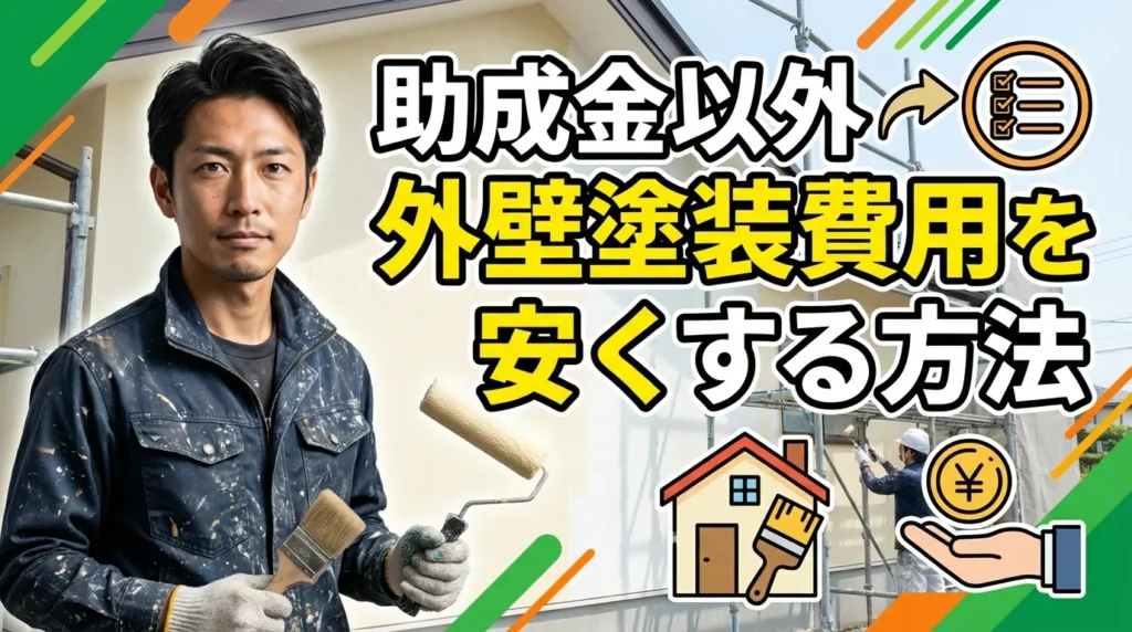 大阪府で助成金以外に外壁塗装費用を安くする方法