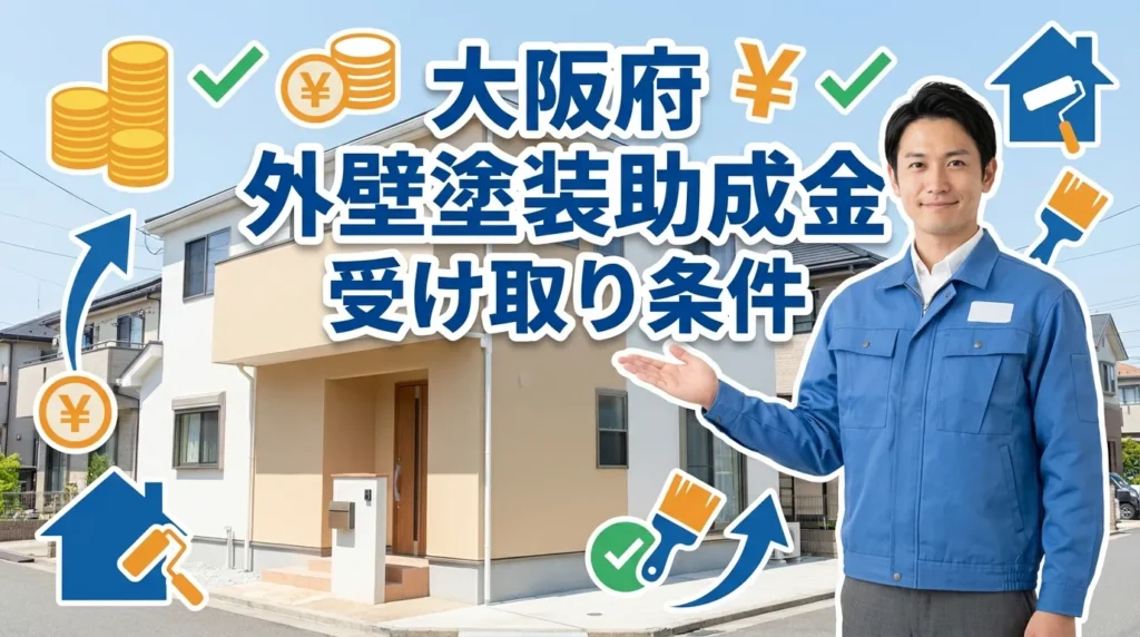 大阪府で外壁塗装助成金を受け取るための条件