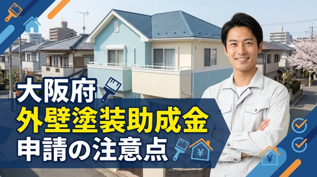 大阪府で外壁塗装助成金を申請する際の注意点