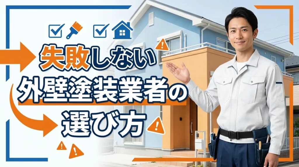 失敗しない外壁塗装業者の選び方