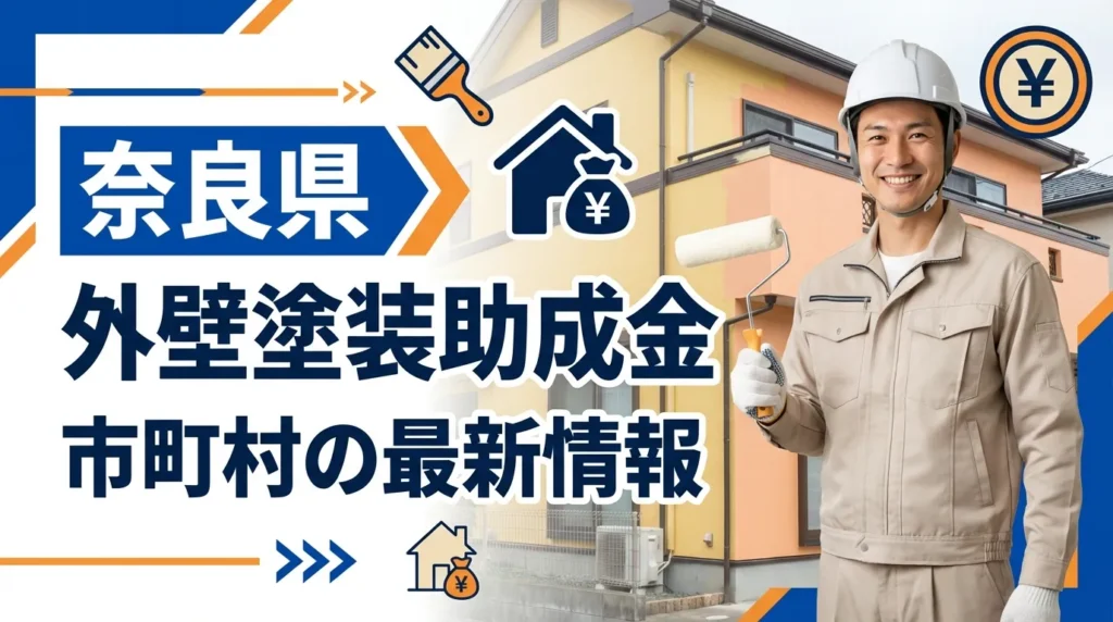 奈良県で外壁塗装の助成金が受けられる市町村の最新情報