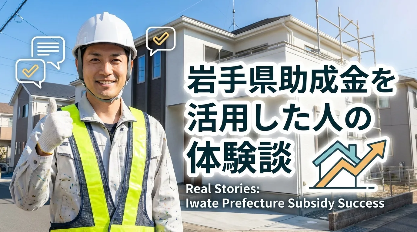 実際に助成金を活用した岩手県民の体験談
