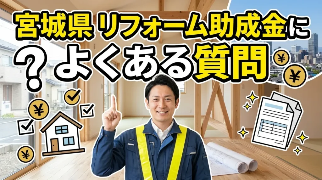 宮城県のリフォーム助成金に関するよくある質問