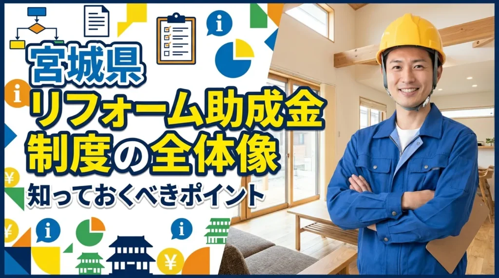 宮城県のリフォーム助成金制度の全体像