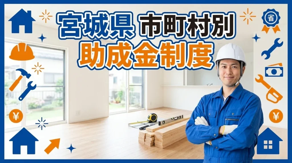 宮城県内の市町村別助成金制度